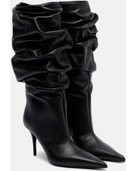 AMINA MUADDI - Anok 90 Leather Mid-Calf Boots - Lyst