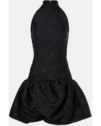 ROTATE BIRGER CHRISTENSEN - Floral Draped Jacquard Minidress - Lyst