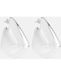 Bottega Veneta - Fin Large Sterling Silver Earrings - Lyst