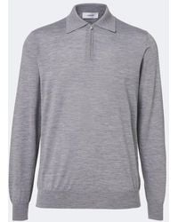 Lardini - Wool, Silk, And Cashmere Polo Sweater - Lyst