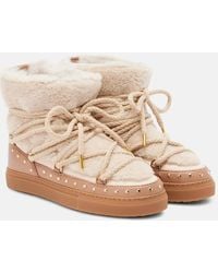 Inuikii - Curly Rock Shearling And Leather Snow Boots - Lyst
