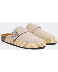Tory Burch - Mellow Woven Suede Clogs - Lyst
