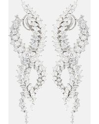 YEPREM - Y-conic 18kt White Gold Drop Earrings With Diamonds - Lyst