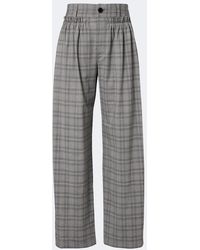 Isabel Marant - Mayera Checked Wool-Blend Wide-Leg Pants - Lyst