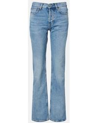 Saint Laurent - Mid-Rise Bootcut Jeans - Lyst