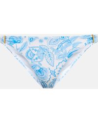 Melissa Odabash Braga de bikini estampada - Azul