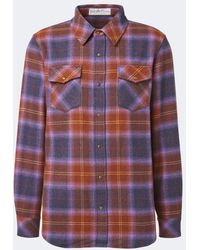 God's True Cashmere - Vulcan Tartan Cashmere Shirt With Tiger's Eye - Lyst
