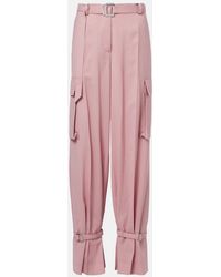 The Attico - Belted Cargo Pants - Lyst