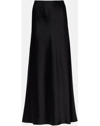 Leset - Barb Satin Maxi Skirt - Lyst