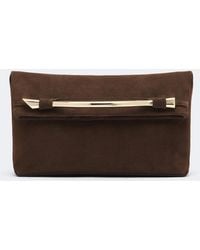 Amanu - Egypt Suede Clutch - Lyst