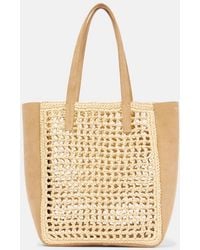 KHAITE - Zoe Small Raffia-Effect Tote Bag - Lyst
