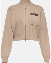 Brunello Cucinelli - Cotton Zip-up Sweater - Lyst