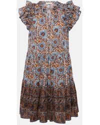 Ulla Johnson - Coletta Ruffled Cotton-Blend Minidress - Lyst