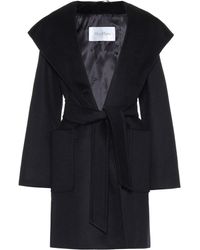 Max Mara Rialto Camel Hair Coat - Black