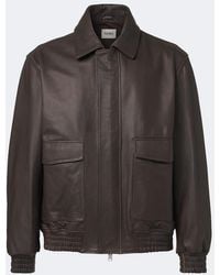 Arma - Bari Leather Blouson Jacket - Lyst