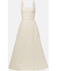 Monique Lhuillier - Floral Jacquard Gown - Lyst