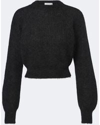Max Mara - Cropped Mohair And Wool-Blend Sweater - Lyst