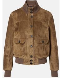Tom Ford - Bomberjacke Aus Veloursleder - Lyst