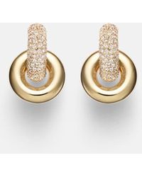 STONE AND STRAND - Boucles D'Oreilles Buoy En Or 14 Ct Et Diamants - Lyst