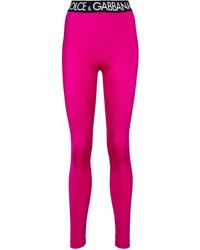 Dolce & Gabbana Leggings aus Jersey - Pink