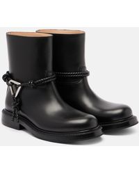 Bottega Veneta - Leather Ankle Boots - Lyst