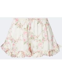 Simone Rocha - Floral Ruffled Shorts - Lyst