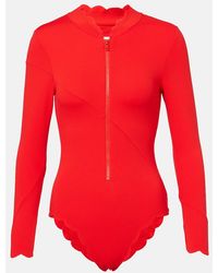 Marysia Swim - North Sea Scalloped Rashguard Swimsuit - Lyst