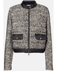 Moncler - Down-Paneled Wool-Blend Jacket - Lyst
