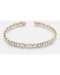 Suzanne Kalan - Classic 18Kt Bangle With Diamonds - Lyst
