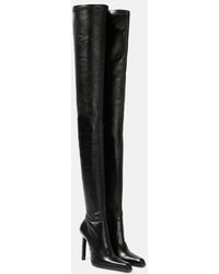 Saint Laurent - Nina 110 Leather Over-the-knee Boots - Lyst