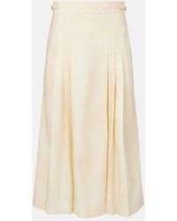 Gabriela Hearst - Lerna Pleated Virgin Wool Midi Skirt - Lyst