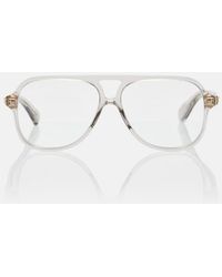 Bottega Veneta - Slim Ribbon Aviator Glasses - Lyst