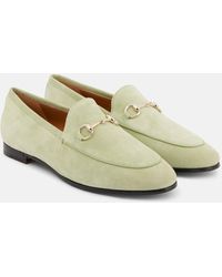 Gucci - Jordaan Suede Loafers - Lyst