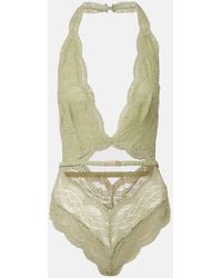 Gucci - Body De Tul Y Encaje Floral - Lyst