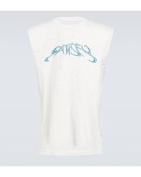 Satisfy - Mothtech Distressed Cotton Jersey Top - Lyst
