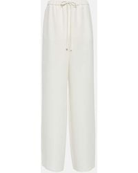 Valentino - Wide-leg Silk Pants - Lyst