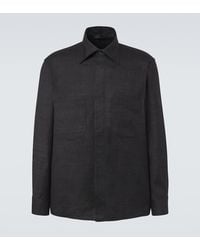 Saman Amel - Regis Silk Shirt Jacket - Lyst