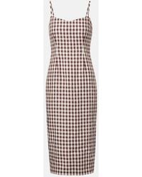 Posse - Midikleid Sadie Aus Leinen - Lyst