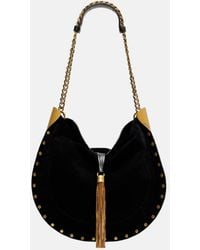 Isabel Marant - Oskan Medium Suede Shoulder Bag - Lyst