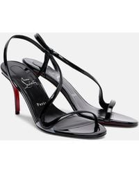 Christian Louboutin - Rosa Z 80 Patent Leather Sandals - Lyst