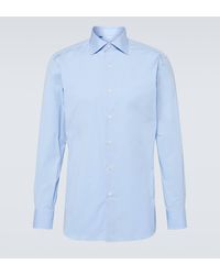 Brioni - Cotton-blend Poplin Shirt - Lyst