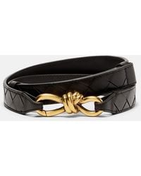 Bottega Veneta - Knot Intrecciato Leather Belt - Lyst
