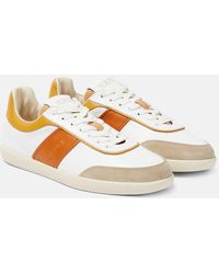 Tod's - Sneakers Tabs in pelle con suede - Lyst