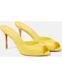 Christian Louboutin - Me Dolly 85 Leather Mules - Lyst