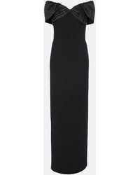 Rebecca Vallance - Athena Caped Crepe Gown - Lyst