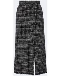 Erdem - Checked Cotton-Blend Tweed Pencil Skirt - Lyst