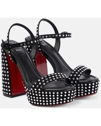 Christian Louboutin - Movida Jane Strass Boum Platform Sandals - Lyst
