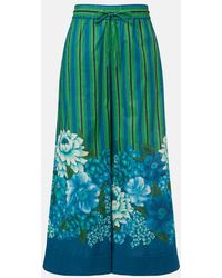 ALÉMAIS - Margo Printed Cotton Wide-Leg Pants - Lyst