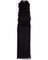 KHAITE - Jeanty Tulle Maxi Dress - Lyst