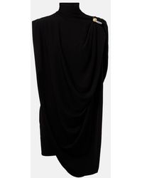 Jean Paul Gaultier - Verziertes Minikleid Aus Jersey - Lyst
